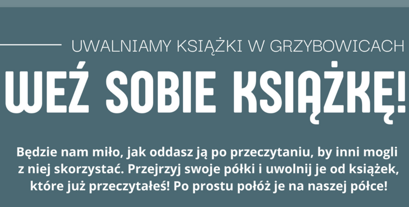 Bookcrossing w Dzielnicowym Ośrodku Kultury w Grzybowicach