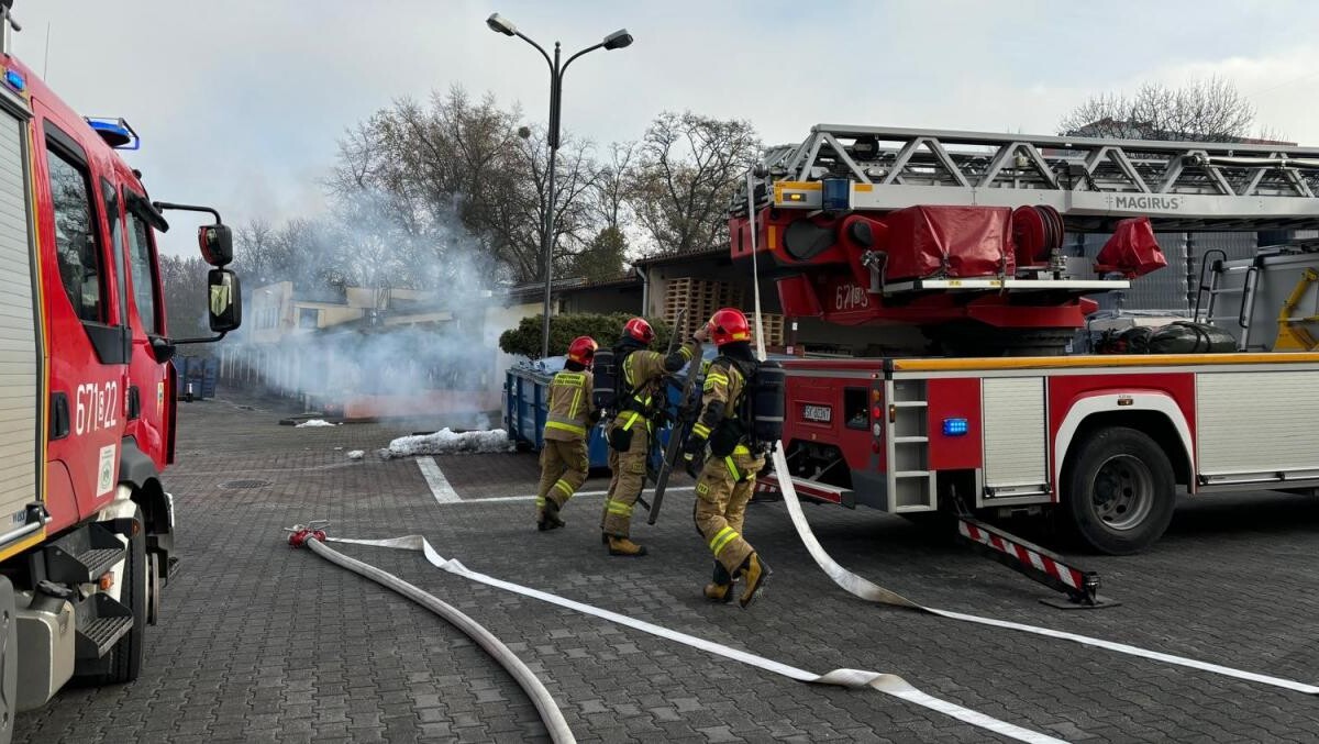 27 listopada 2024 r. na terenie Zakładu Van Pur w Zabrzu miały miejsce ćwiczenia powiatowe pod kryptonimem „AMONIAK 2024” / fot. KMP PSP Zabrze