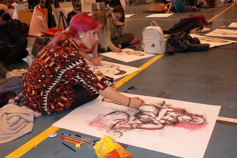 W zabrzańskiej hali MOSIR odbył się XXI Międzynarodowy Festiwal Rysowania.