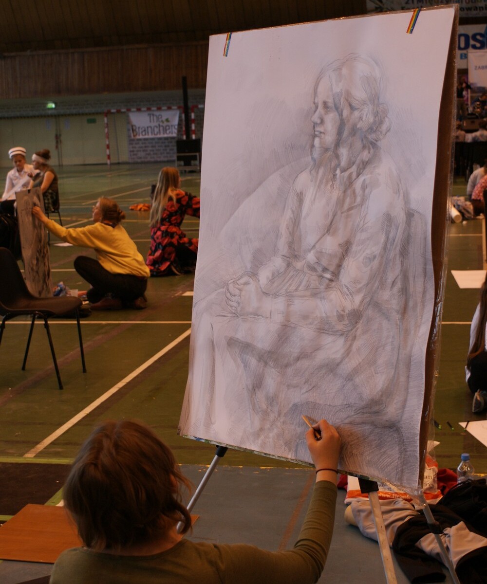 W zabrzańskiej hali MOSIR odbył się XXI Międzynarodowy Festiwal Rysowania.