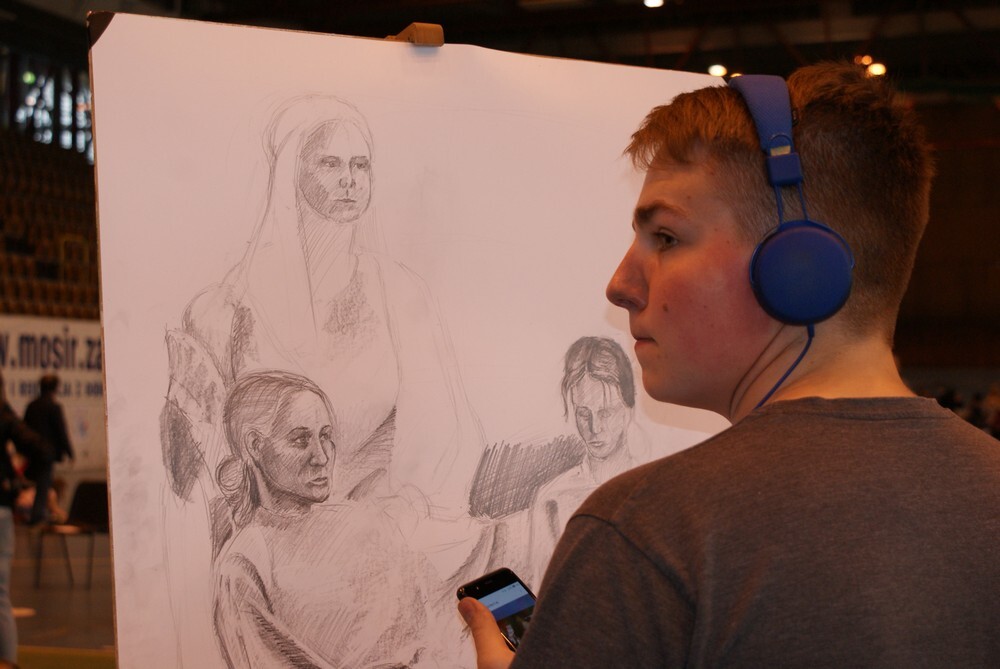 W zabrzańskiej hali MOSIR odbył się XXI Międzynarodowy Festiwal Rysowania.