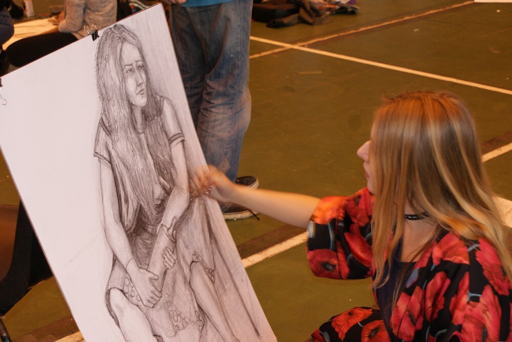 W zabrzańskiej hali MOSIR odbył się XXI Międzynarodowy Festiwal Rysowania.