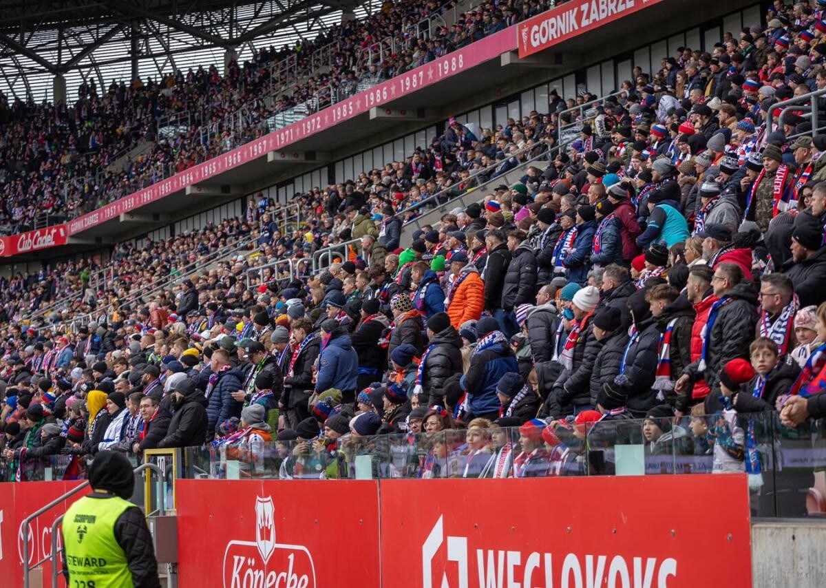 Górnik Zabrze przegrał 1:2 z Legią Warszawa w 27. kolejce Ekstraklasy / fot. UM Zabrze