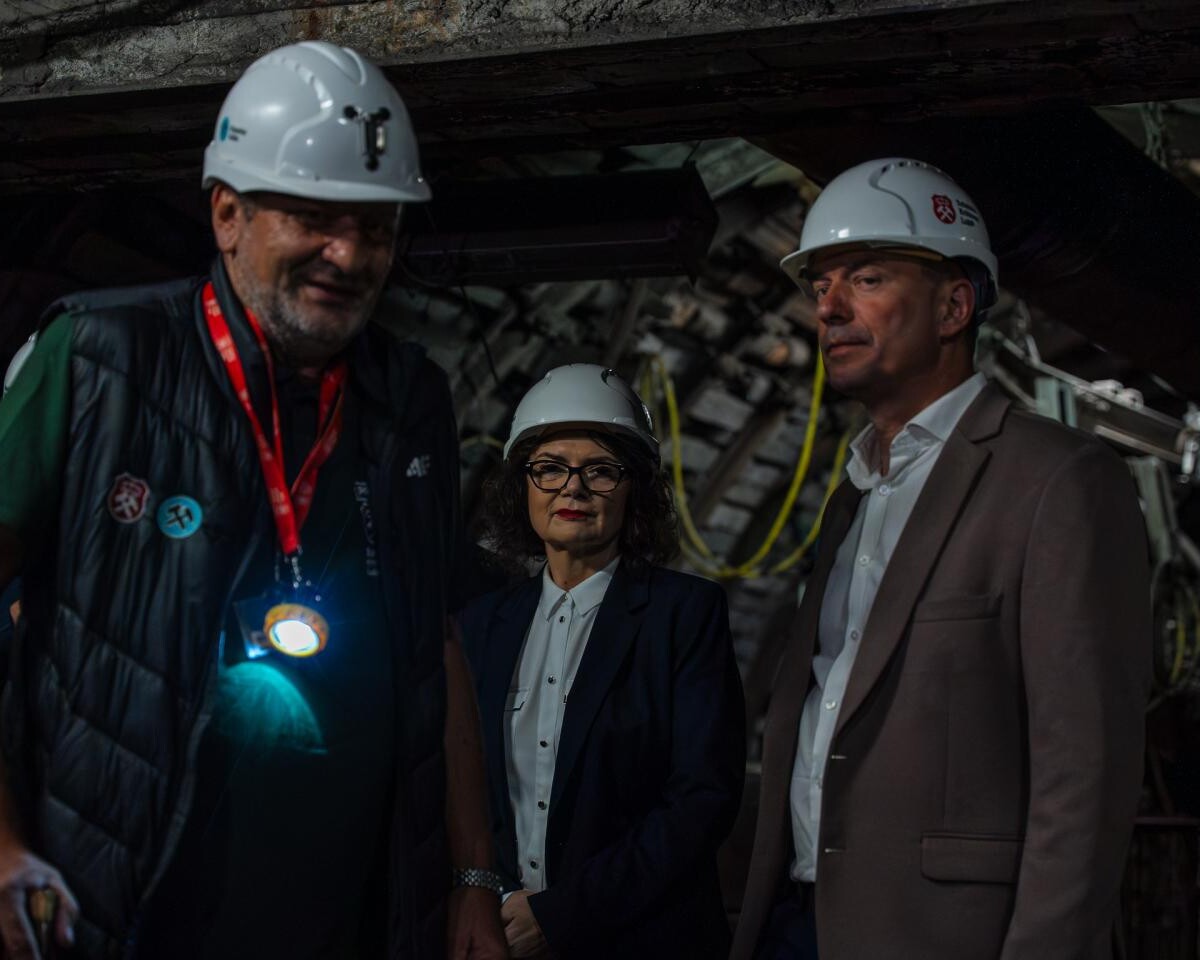 Wiceminister sportu Piotr Borys odwiedził Kopalnię Guido w Zabrzu / fot. UM Zabrze